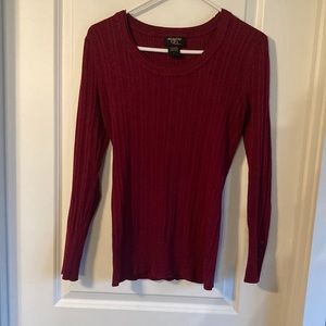 Pink ribbed sweater